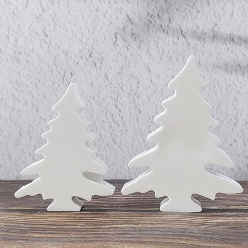 Silikonformen Gießformen Baum, 3 Stück Silikonform Weihnachtsbaum Silikonform Tannenbaum Gips Zum Gießen Gießformen Silikon Weihnachten Silikonformen Gießformen Weihnachten für Kerzen Gips (J) von Nexoria