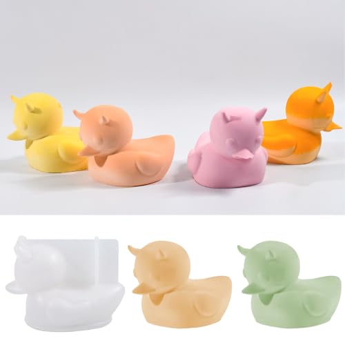 Silikonformen Gießformen Ente, 3D Ente Silikonform Kerzen Formen Silikon Tier Gießformen Silikon Ente Kerzenformen zum Gießen Silikonform Frühling für Kerzen Gips Sojawachs von Nexoria