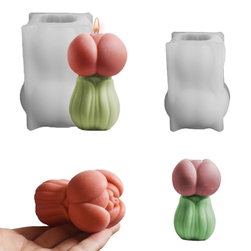 Silikonformen Gießformen Frühling, 3D Tulpen Kerzen Formen Silikon Silikonform Blumen Gießformen Silikon Tulpen Kerzenformen zum Gießen Silikonform Frühling für Kerzen Gips Sojawachs (B) von Nexoria