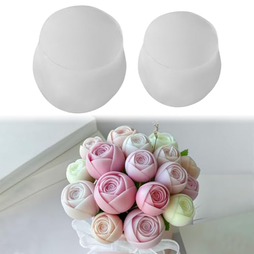 Silikonformen Gießformen Frühling, 3D Tulpen Kerzen Formen Silikon Silikonform Blumen Gießformen Silikon Tulpen Kerzenformen zum Gießen Silikonform Frühling für Kerzen Gips Sojawachs (D) von Nexoria