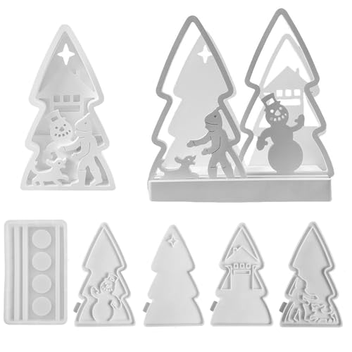 Silikonformen Gießformen Häuser, Silikonform Baum Silikonform Haus mit Sockel Silikon Gießform Kerzenhalter Gipsform Zum Gießen Haus Baum Giessform Silikon Frühling für Handwerk (Weihnachtsbaum-B) Silikonformen Gießformen Häuser, Silikonform Baum Silikonform Haus mit Sockel Silikon Gießform Kerzenhalter Gipsform Zum Gießen Haus Baum Giessform Silikon Frühling für Handwerk (Weihnachtsbaum-B) von Nexoria