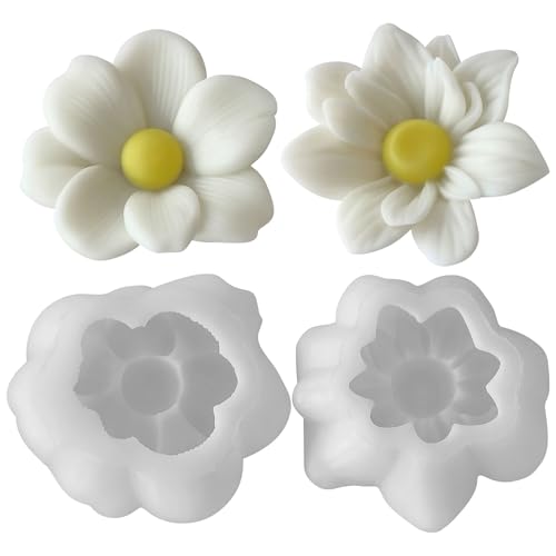 Silikonformen Gießformen Kerzen, 3 Stück Tulpen Kerzen Silikonformen Tulpen Silikonform Blumen Kerzen Formen Silikon 3D Tulpen Gießformen Silikon Silikonform Frühling für Gips Kerzen Seife (B) von Nexoria