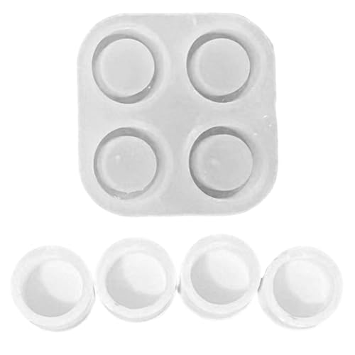 Silikonformen Gießformen Kerzenhalter, 4 Stück Rund Silikonform Kerzenhalter Rund Silikonform Teelichthalter Gießformen Silikon Gießform Kerzenhalter Silikon form Weihnachten für Teelichter von Nexoria