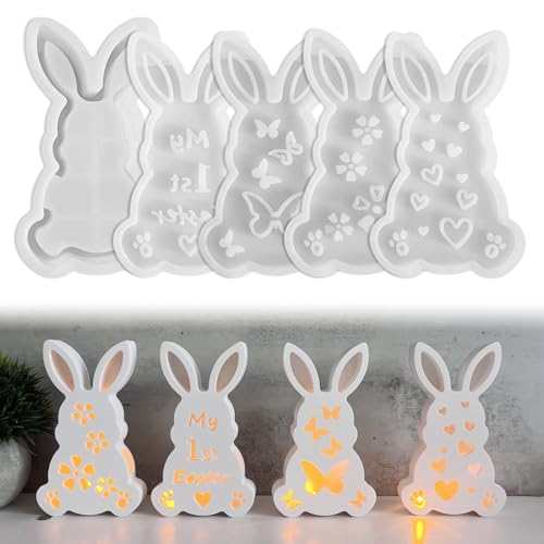 Silikonformen Gießformen Ostern, Hase Osternhase Gipsformen zum Gießen, Giessformen Silikon für Handwerk (A) Silikonformen Gießformen Ostern, Hase Osternhase Gipsformen zum Gießen, Giessformen Silikon für Handwerk (A) von Nexoria