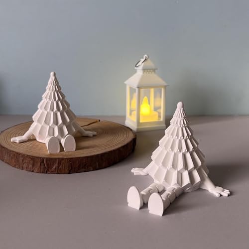 Silikonformen Gießformen Tannenbaum, 3D Silikonform Weihnachten Baum Figur Silikonform Weihnachtsbaum Gips Zum Gießen Gießformen Silikon Weihnachten Gießform Tannenbaum (A) von Nexoria