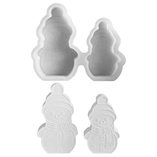Silikonformen Gießformen Weihnachten, 2 Stück Weihnachtsbaum Silikonform Weihnachten Silikonform Tannenbaum Gips zum Gießen Giessformen Silikon Kerzenform Gießform Weihnachten für Handwerk (F) von Nexoria