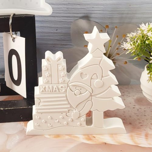 Silikonformen Gießformen Weihnachten, Silikonform Weihnachten Schneemann Gießformen Silikon weihnachten Silikonform Schneemann mit Stern Baum Gips zum Gießen für Handwerk (A) von Nexoria