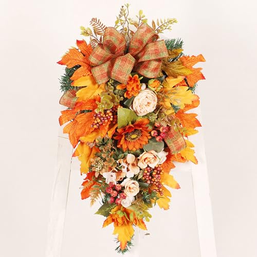 Türkranz Herbst mit Lichterkette, Herbstdeko Herbstkranz mit LED Licht Herbstkranz Haustür mit Kürbis Ahornblatt Sonnenblumen Herbstkränze WandKranz Herbst Deko Kranz für Haustür Wand Türkranz Herbst mit Lichterkette, Herbstdeko Herbstkranz mit LED Licht Herbstkranz Haustür mit Kürbis Ahornblatt Sonnenblumen Herbstkränze WandKranz Herbst Deko Kranz für Haustür Wand von Nexoria