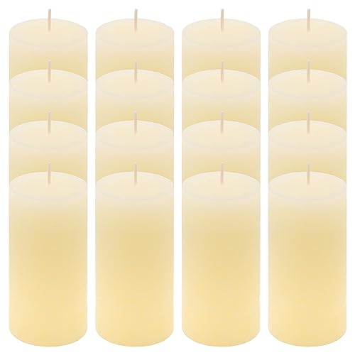 Rustik-Kerze Höhe 10 cm Ø 5 cm lange Brenndauer Rund-Kerze Säulenkerzen Kerzen-Deko Tafelkerzen Weihnachts-Kerzen Hochzeits-Deko (creme, 16) Rustik-Kerze Höhe 10 cm Ø 5 cm lange Brenndauer Rund-Kerze Säulenkerzen Kerzen-Deko Tafelkerzen Weihnachts-Kerzen Hochzeits-Deko (creme, 16) von Nexos Trading