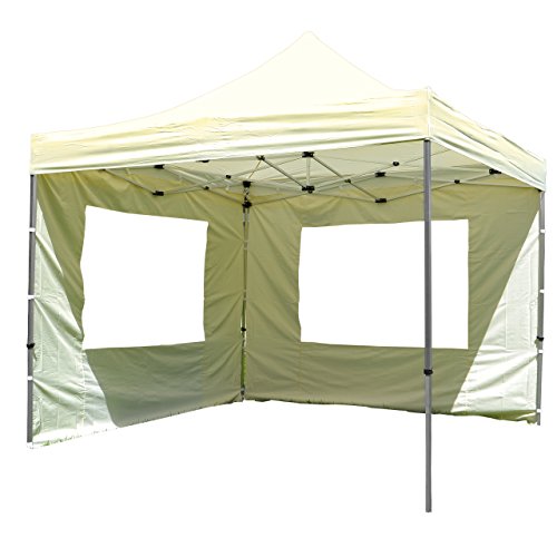 Nexos Hochwertiger Falt-Pavillon Partyzelt mit 2 Seitenteilen PROFI Ausführung für Garten Terrasse Feier Markt als Unterstand Plane wasserdichtes Dach 3 x 3 m champagner Nexos Hochwertiger Falt-Pavillon Partyzelt mit 2 Seitenteilen PROFI Ausführung für Garten Terrasse Feier Markt als Unterstand Plane wasserdichtes Dach 3 x 3 m champagner von Nexos Trading