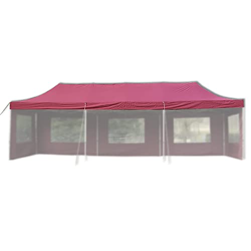 Nexos Pavillondach Ersatzdach Wechseldach für Profi Falt-Pavillon 3x9m - Dachplane 270g/m² PVC-Coating versiegelte Nähte wasserdicht – Farbe: Burgund von Nexos Trading