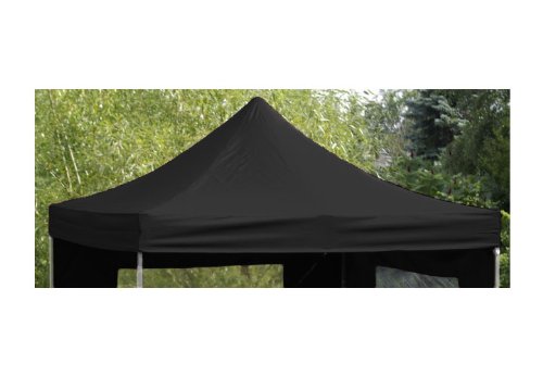 Nexos Pavillondach Ersatzdach für Profi Falt-Pavillon 3x3m - Dachplane 270g/m² 300D PVC-Coating versiegelte Nähte wasserdicht – Farbe: schwarz Nexos Pavillondach Ersatzdach für Profi Falt-Pavillon 3x3m - Dachplane 270g/m² 300D PVC-Coating versiegelte Nähte wasserdicht – Farbe: schwarz von Nexos Trading