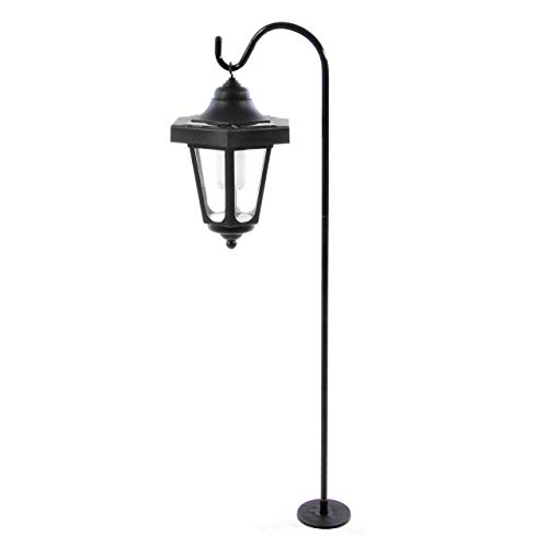 Nexos Trading Solarleuchte für Garten Gartenlaterne 1LED kalt-weiß Stab 70 cm Solarleuchte mit Erdspieß von Nexos Trading