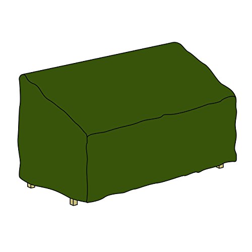 Nexos Trading Gartenbankabdeckung Abdeckhaube Wetterschutz beschichtet wasserdicht 150 x 62 x 90 cm Abdeckplane Grün Polyestergewebe mit Beschichtung von Nexos Trading