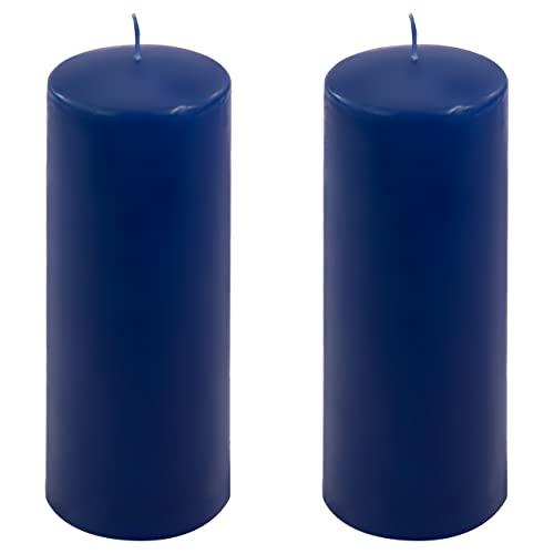 Stumpenkerze Höhe 20 cm Ø 7,5 cm lange Brenndauer Rund-Kerze Säulenkerzen Kerzen-Deko Tafelkerzen Weihnachts-Kerzen Hochzeit Xmas (blau, 2) Stumpenkerze Höhe 20 cm Ø 7,5 cm lange Brenndauer Rund-Kerze Säulenkerzen Kerzen-Deko Tafelkerzen Weihnachts-Kerzen Hochzeit Xmas (blau, 2) von Nexos Trading