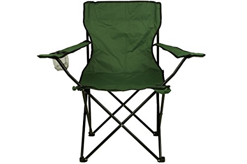 Folding Camping Chair with Armrest and Cup Holder Fishing Chair von Nexos