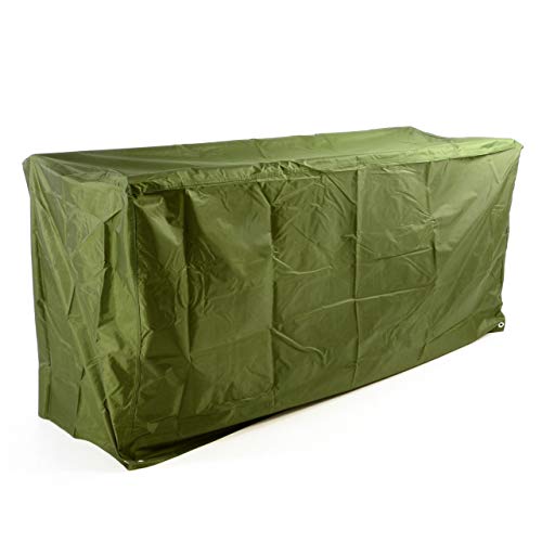 Nexos Schutzhülle für Gartenbank Abdeckhaube Abdeckplane 180 x 62 x 90 cm aus Polyester wasserdicht grün von Nexos Trading