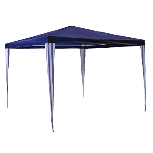 Nexos GM36001 PE-Pavillon Partyzelt für Garten Terrasse Markt Camping Festival als Unterstand und Plane, wasserdicht 3 x 3 m blau Nexos GM36001 PE-Pavillon Partyzelt für Garten Terrasse Markt Camping Festival als Unterstand und Plane, wasserdicht 3 x 3 m blau von Nexos Trading