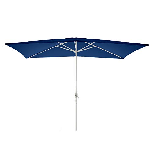 Nexos Sonnenschirm, blau, 200x300 cm quadratisch, Gestell Stahl, Bespannung Polyester, 6 kg Nexos Sonnenschirm, blau, 200x300 cm quadratisch, Gestell Stahl, Bespannung Polyester, 6 kg von Nexos Trading