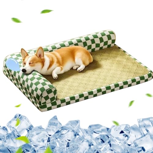 Nexstron Haustierkatze Kühlmatte wiederverwendbar, Seidenkühlkissen für die Sommerhilfe von Nexstron