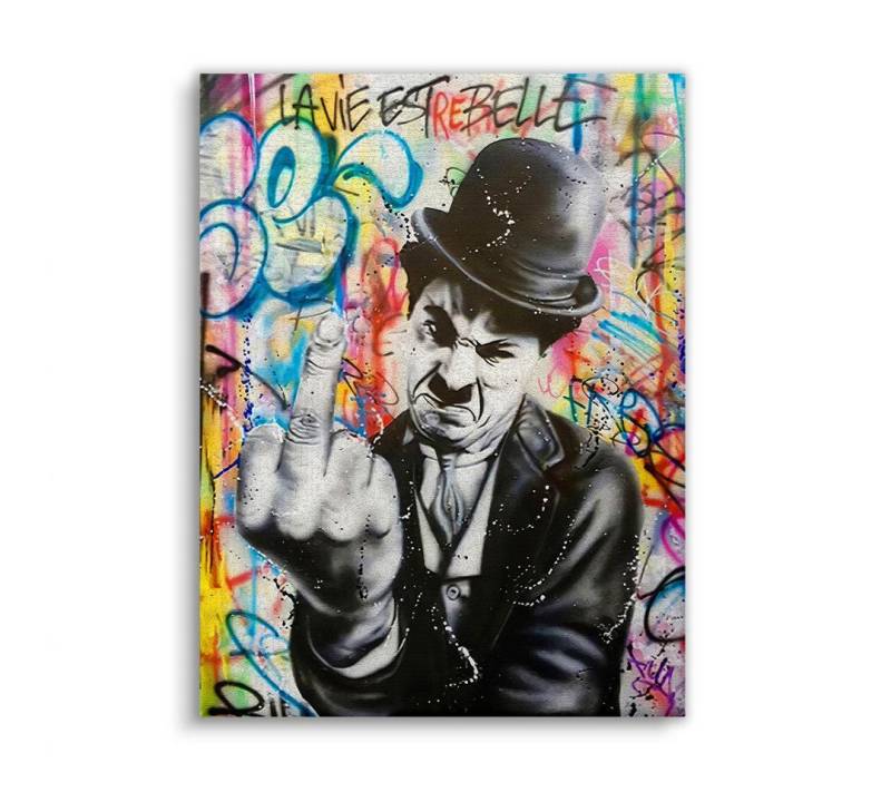 Next Level Canvas Wandbild Chaplin Art von Next Level Canvas