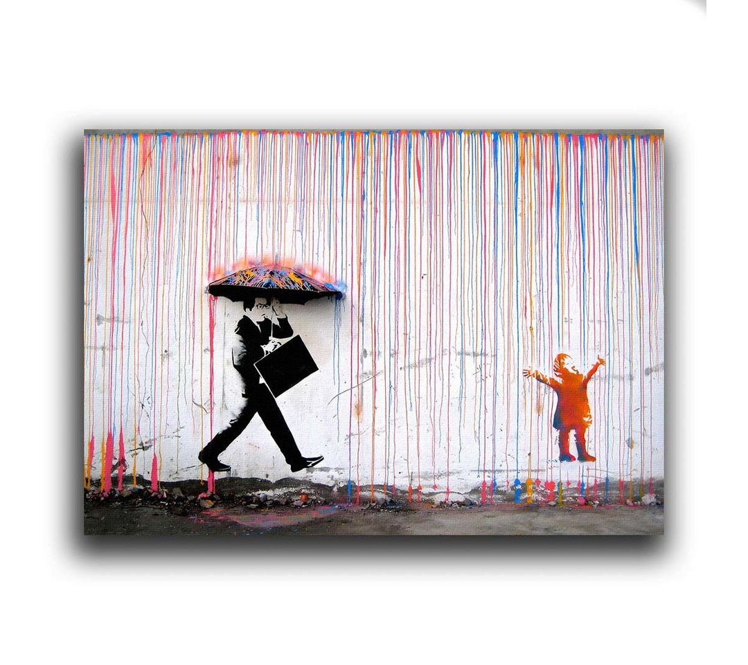 Next Level Canvas Wandbild Colored Rain Next Level Canvas Wandbild Colored Rain von Next Level Canvas