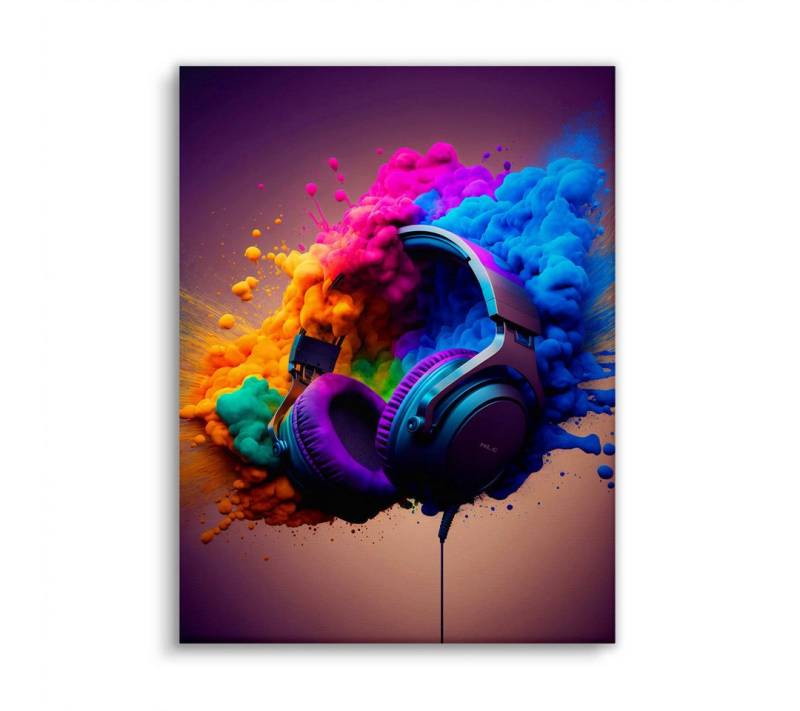 Next Level Canvas Wandbild Colorful Headset von Next Level Canvas