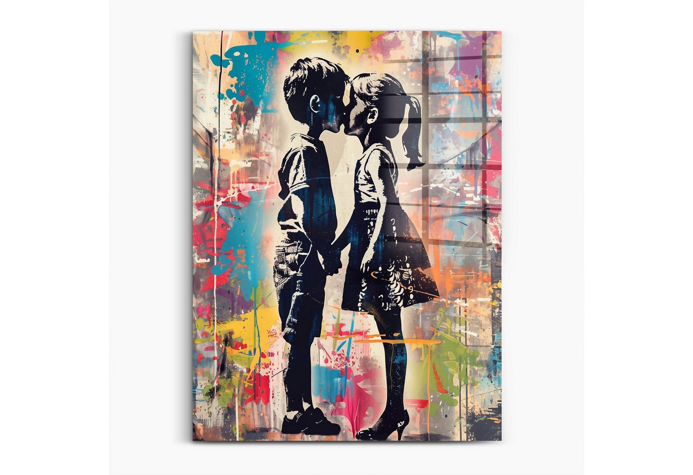 Next Level Canvas Wandbild First Kiss Banksy Next Level Canvas Wandbild First Kiss Banksy von Next Level Canvas