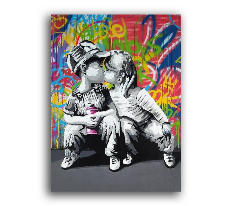 Next Level Canvas Wandbild First Kiss von Next Level Canvas