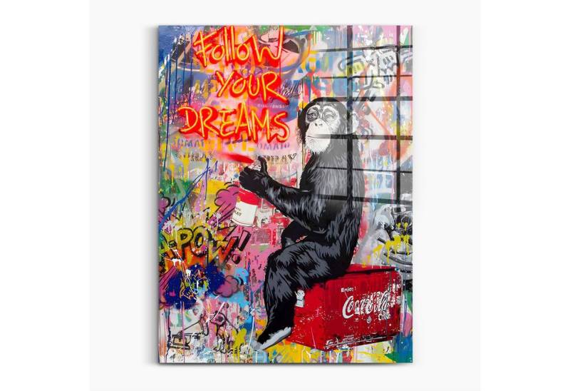 Next Level Canvas Wandbild Follow your Dreams Neon von Next Level Canvas