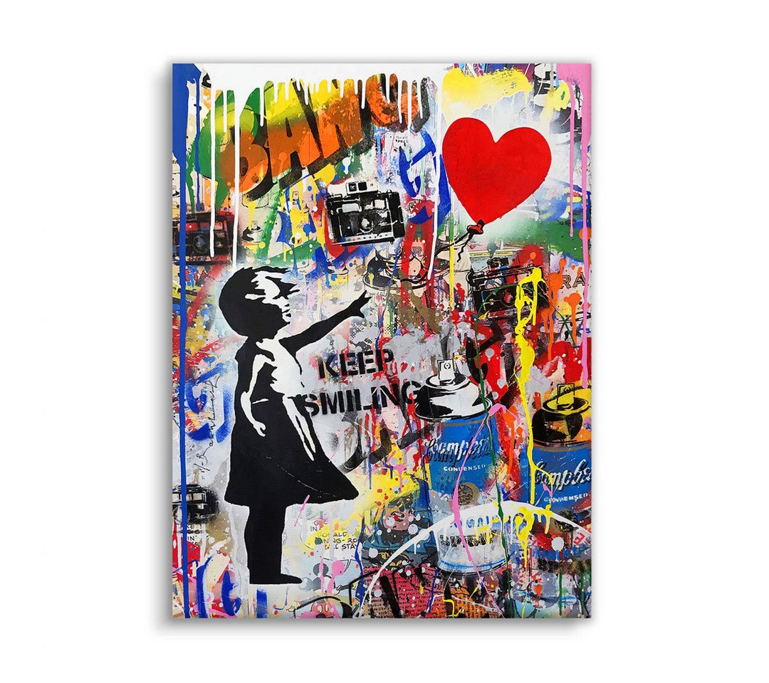 Next Level Canvas Wandbild Follow your Heart Streetart von Next Level Canvas