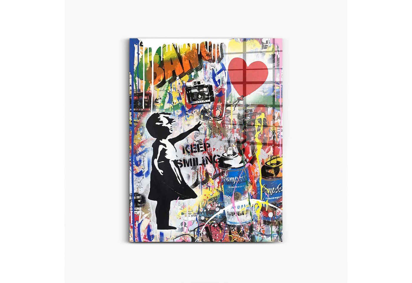 Next Level Canvas Wandbild Follow your Heart Streetart von Next Level Canvas