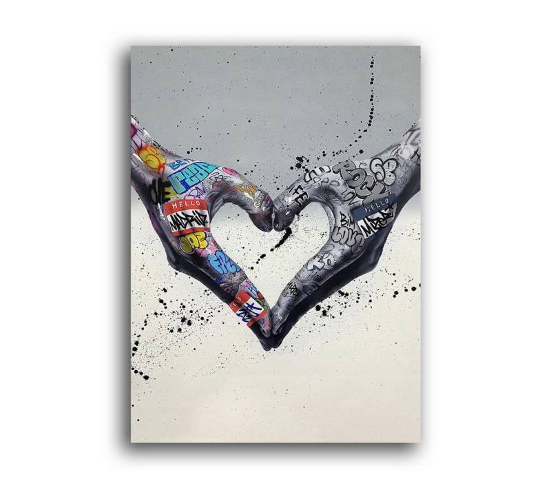 Next Level Canvas Wandbild Graffiti Heart von Next Level Canvas