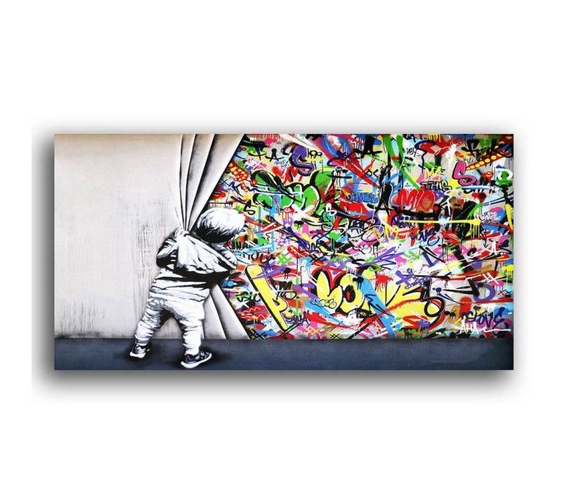 Next Level Canvas Wandbild Hinter dem Vorhang von Next Level Canvas
