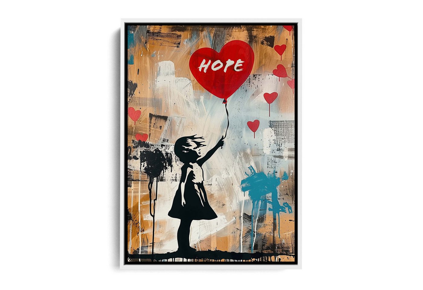Next Level Canvas Wandbild Hope Balloon Girl Next Level Canvas Wandbild Hope Balloon Girl von Next Level Canvas