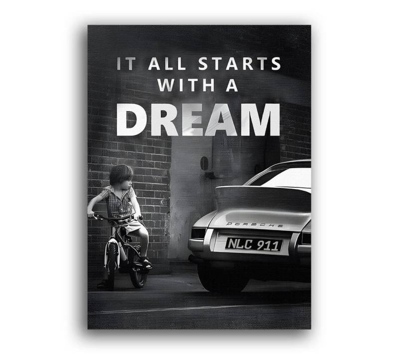 Next Level Canvas Wandbild It All starts with a Dream von Next Level Canvas