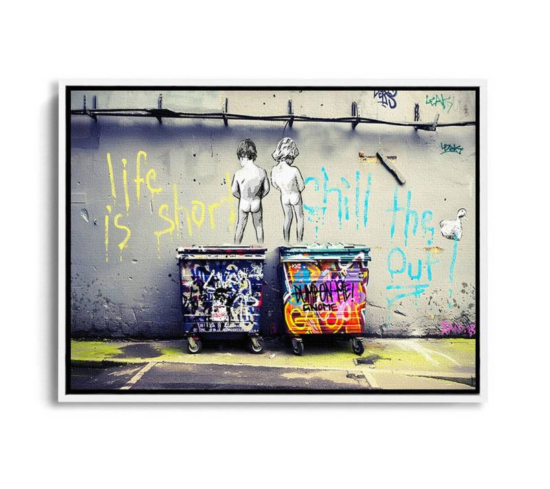 Next Level Canvas Wandbild Life is Short von Next Level Canvas