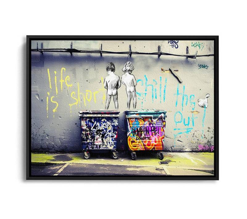 Next Level Canvas Wandbild Life is Short von Next Level Canvas
