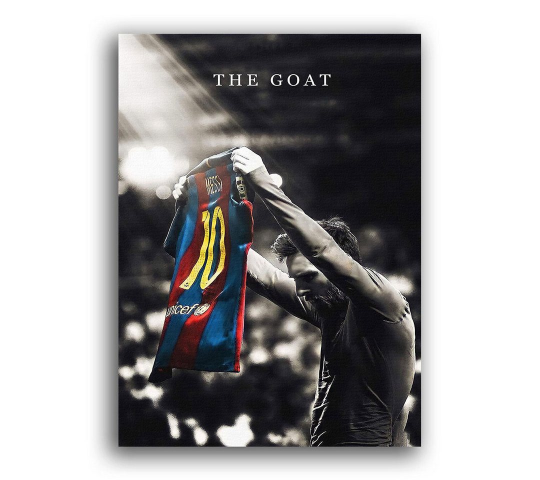Next Level Canvas Wandbild Lionel Messi the GOAT von Next Level Canvas