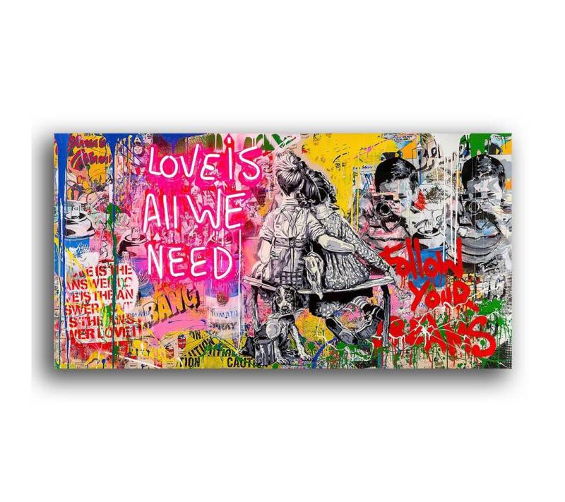 Next Level Canvas Wandbild Love is all we need von Next Level Canvas