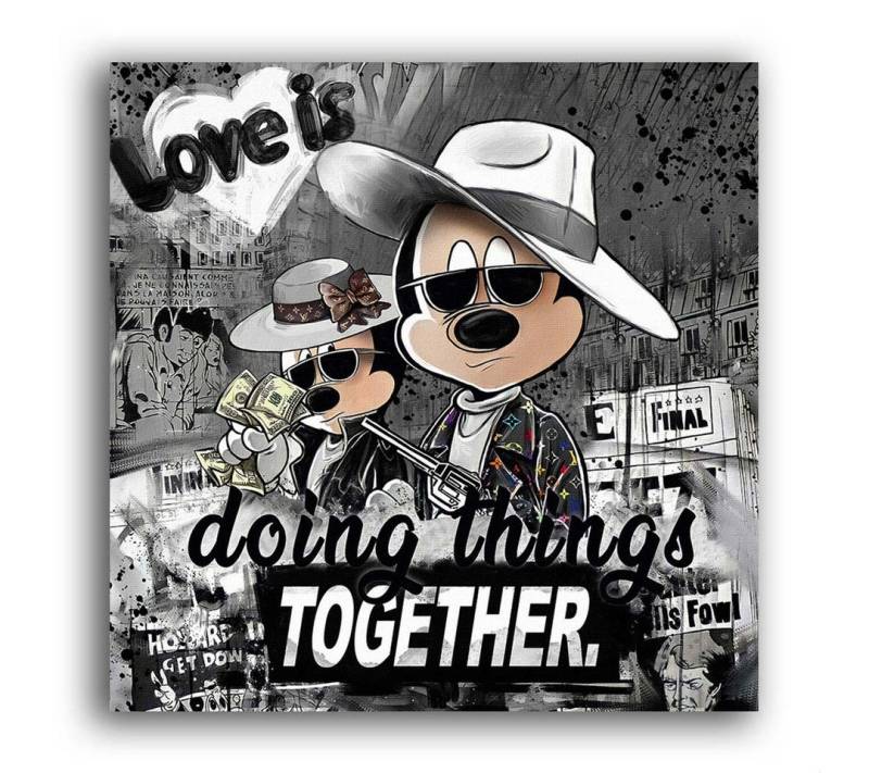 Next Level Canvas Wandbild Love is doing things together von Next Level Canvas