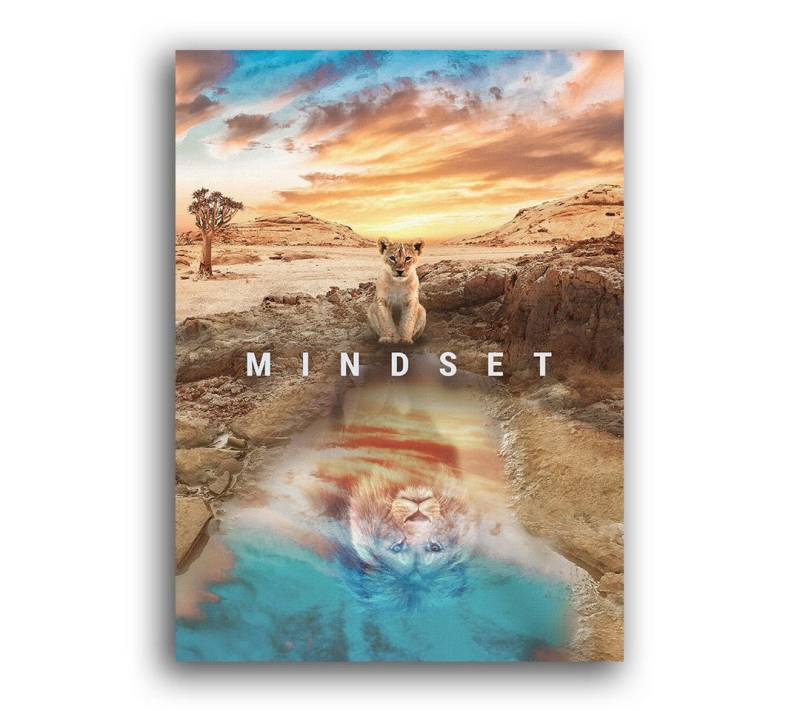 Next Level Canvas Wandbild Mindset Löwe von Next Level Canvas