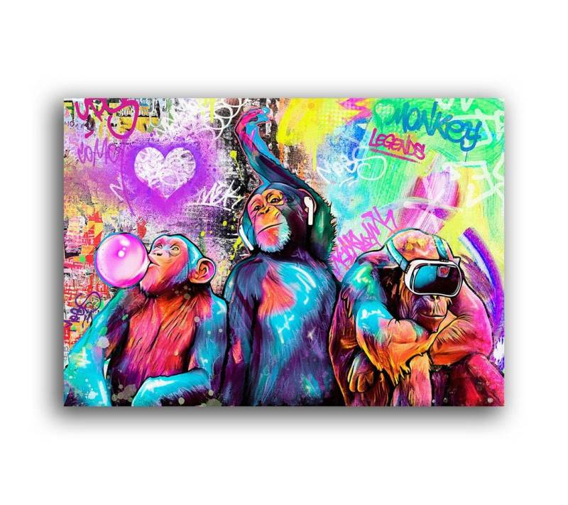 Next Level Canvas Wandbild Monkey Legends von Next Level Canvas