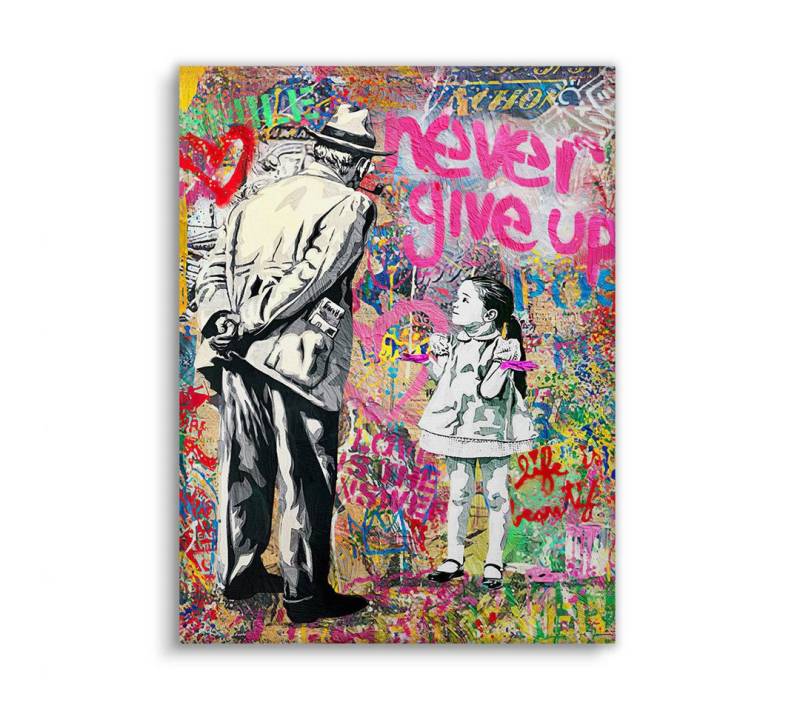 Next Level Canvas Wandbild Never Give Up No. 2 von Next Level Canvas