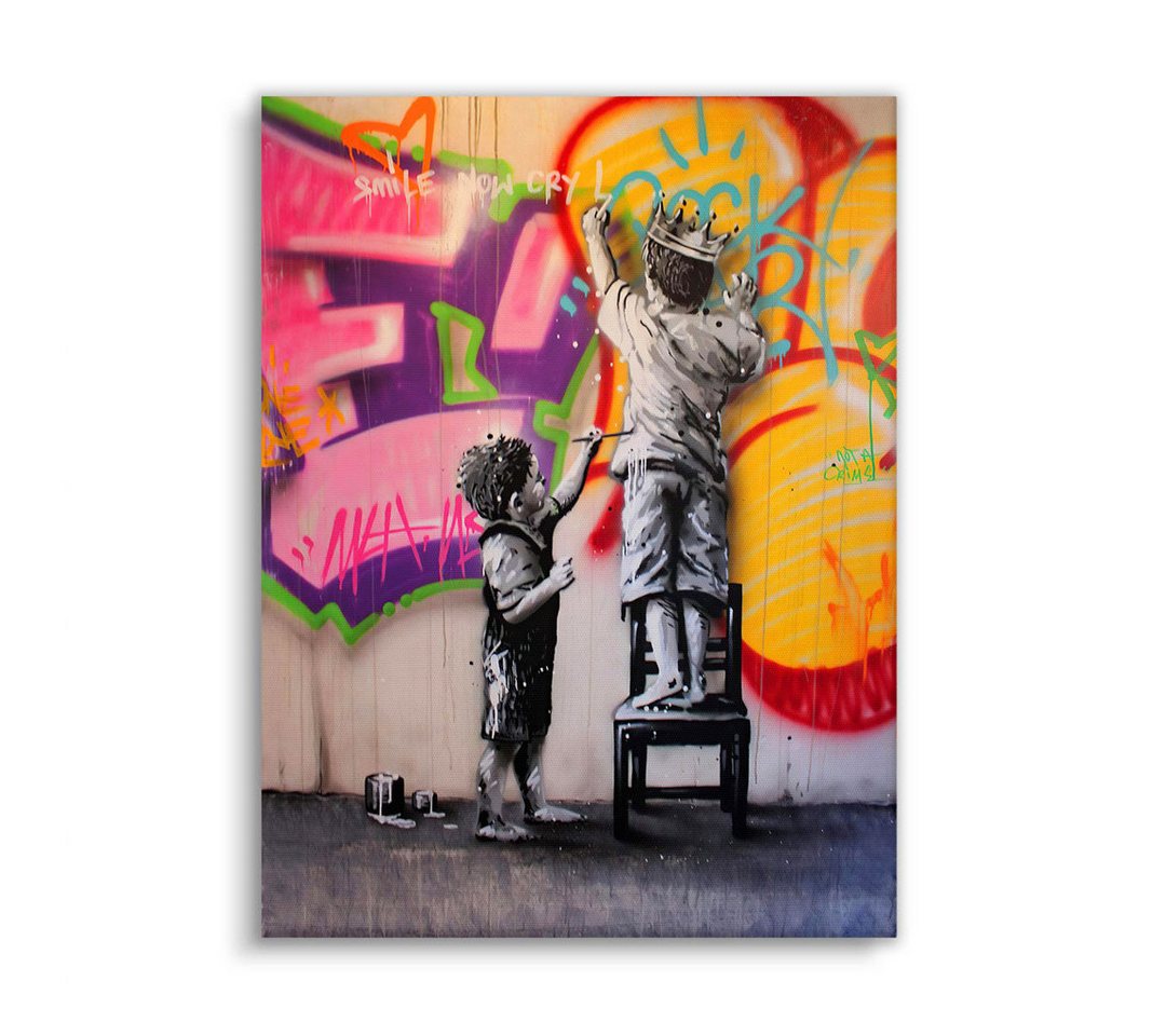 Next Level Canvas Wandbild Smile now cry later Next Level Canvas Wandbild Smile now cry later von Next Level Canvas