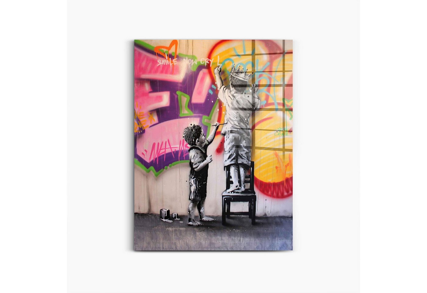 Next Level Canvas Wandbild Smile now cry later von Next Level Canvas