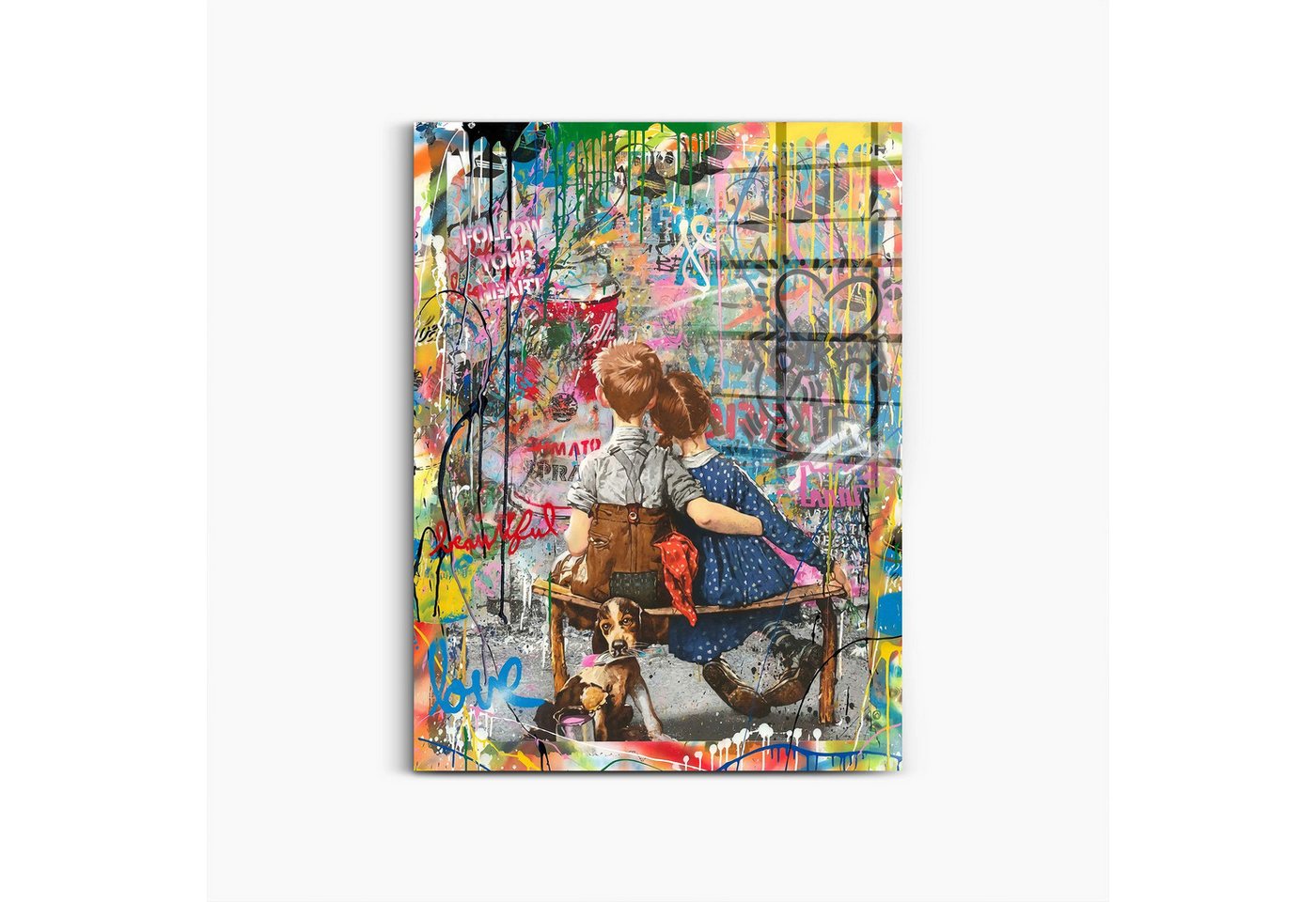 Next Level Canvas Wandbild Streetart Love von Next Level Canvas