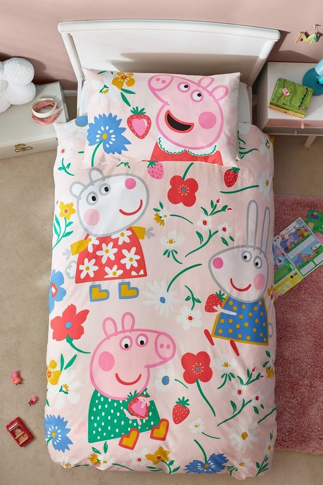 Bett-Set, Bettbezug und Kissenbezug im Set Peppa Pig, Next, Bezug: Polyester, Baumwolle von Next