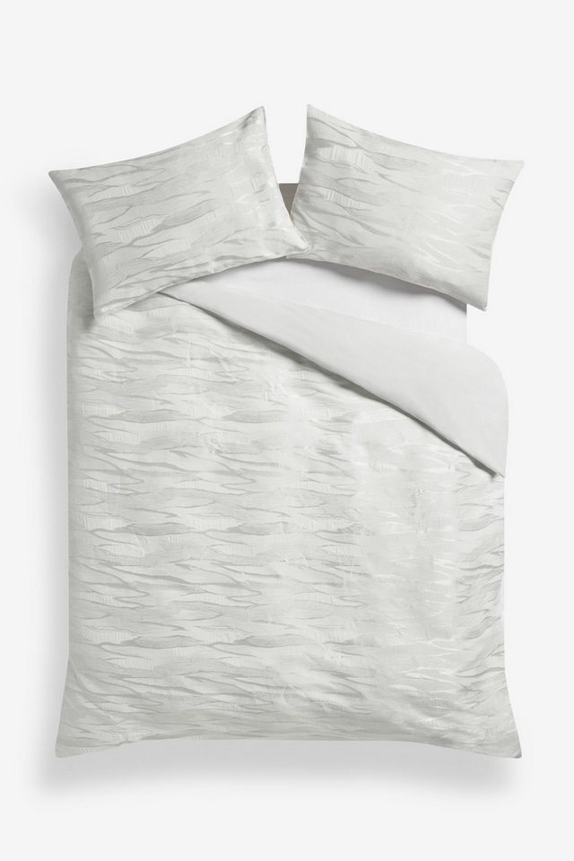 Bett-Set, Bettwäsche mit Jacquard-Marmormuster, Next, Bezug: Polyester von Next