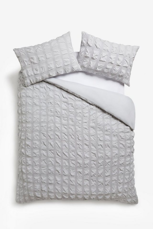 Next Bett-Set Superweiche Bettgarnitur aus Seersucker, Bezug: Polyester (recycelt), Polyester von Next